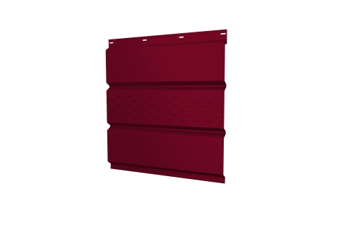Софит металлический центральная перфорация 0,45 РЕ с пленкой RAL 3003 рубиново-красный