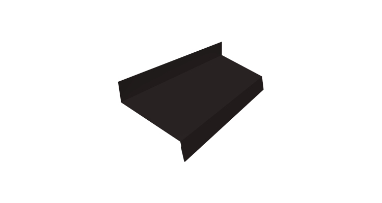 Отлив простой 50 0,45 Drap RAL 9005 черный (2м)