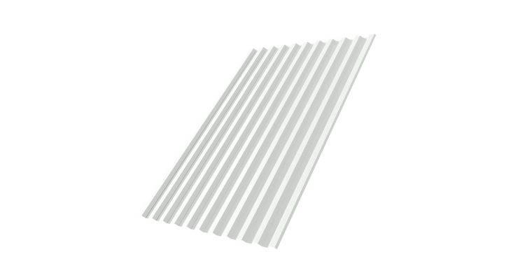 Профнастил С21 R 0,5 Satin RAL 9003 сигнальный белый