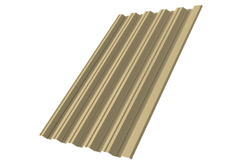 Профнастил HC35R 0,7 PE RAL 1014 слоновая кость