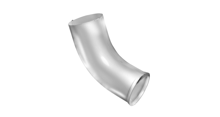 Колено стока Grand Line PU 90 мм RAL 9003 сигнальный белый