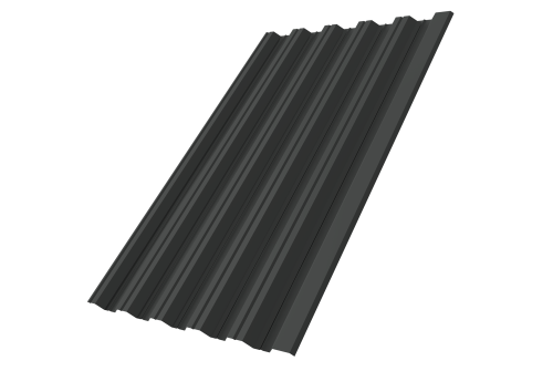 Профнастил HC35R 0.45 Drap RAL 7016 антрацитово-серый