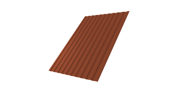 Профнастил С8А 0,5 Satin Мatt RAL 8004 терракота