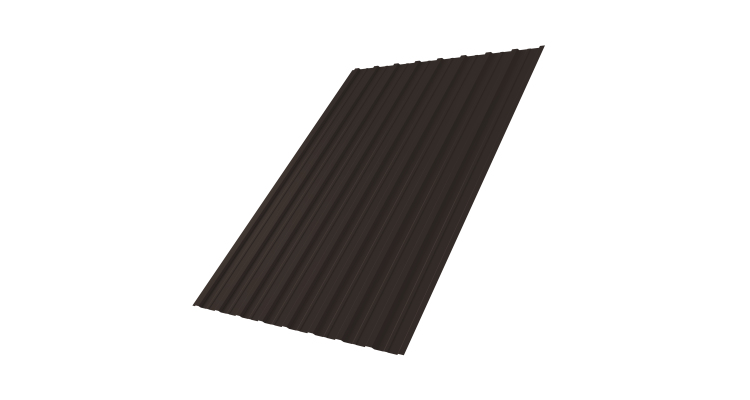 Профнастил С10A 0,5 Satin Мatt RR 32 темно-коричневый