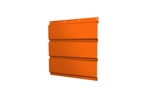 Софит металлический без перфорации 0,45 PE с пленкой RAL 2004 оранжевый