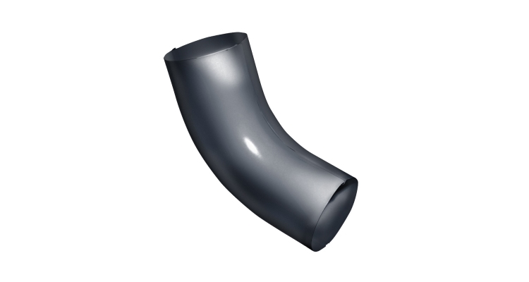 Колено 60 град Grand Line PU 100 мм RAL 7024 мокрый асфальт