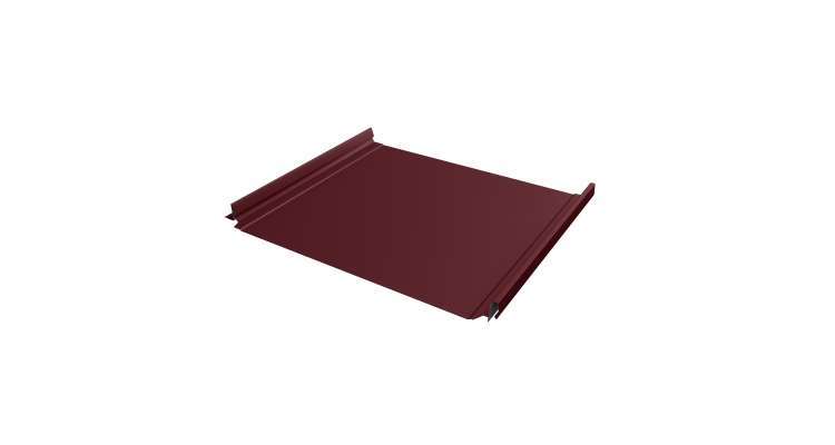 Кликфальц Pro Grand Line 0,5 Satin Matt TX с пленкой на замках RAL 3005 красное вино