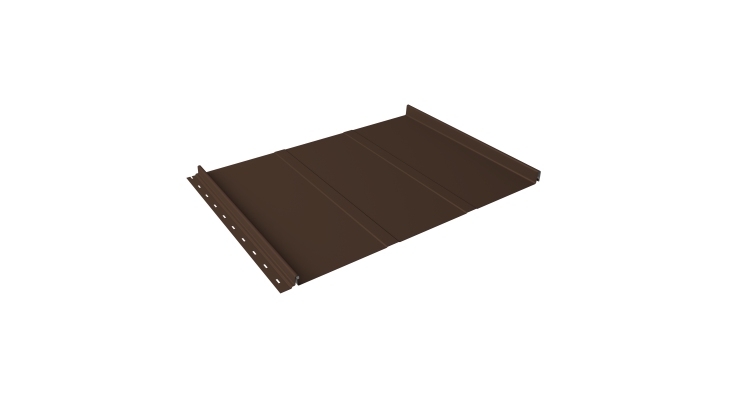 Кликфальц Line Grand Line 0.45 PE с пленкой на замках RAL 8017 шоколад