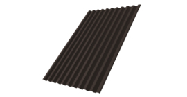Профнастил С21R Grand Line 0,5 Drap TX RR 32 темно-коричневый