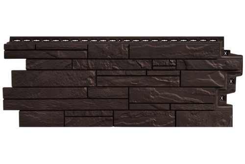 Фасадная панель GL Скала Classic шоколадный