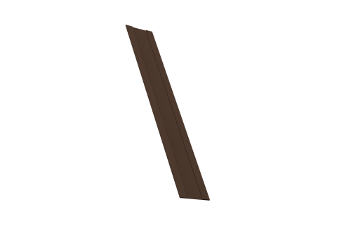 Крепежная планка жалюзи Milan, Milan Slim, Tokyo 0,45 PE-Double RAL 8017 шоколад (2м)