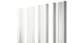 Штакетник М-образный A с прямым резом 0.5 Satin RAL 9003 сигнальный белый