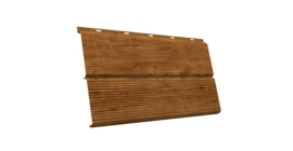 ЭкоБрус 0,345 Gofr 0.45 Print Elite Golden Wood TwinColor