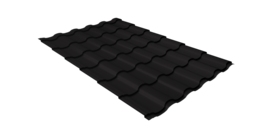 Металлочерепица кредо Grand Line 0,45 Drap ST RAL 9005 черный