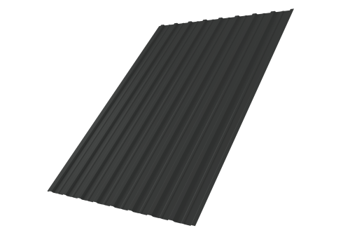 Профнастил С10A 0,5 PurLite Matt RAL 7016 антрацитово-серый