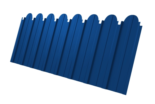 Профнастил C10A фигурный 0.4 PE RAL 5005 сигнальный синий