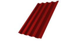Профнастил НС44 0,7 PE RAL 3011 коричнево-красный