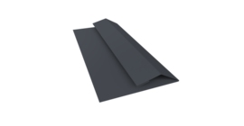 Планка финишная Блок-хаус new 0,45 Drap TwinColor RAL 7024 мокрый асфальт (3м)