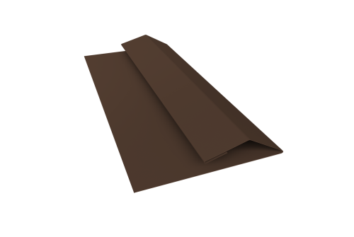 Планка финишная Блок-хаус new 0,45 Drap TwinColor RAL 8017 шоколад (3м)