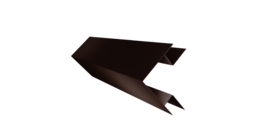 Планка угла внешнего сложного Блок-хаус new 0,45 Drap TwinColor RAL 8017 шоколад (2м)