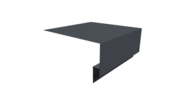 Планка околооконная сложная Блок-хаус new 200х75х27 0,5 Satin с пленкой RAL 7024 мокрый асфальт (2м)