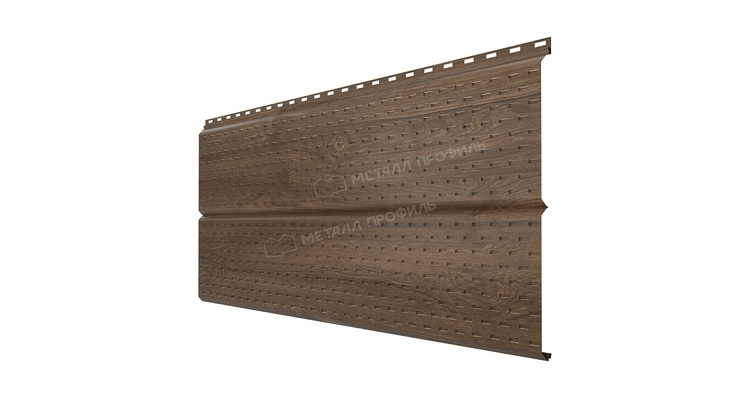 Софит Металл Профиль перфор. Lбрус-XL-14х335 (ECOSTEEL_MA-12-Античный Дуб-0.45)