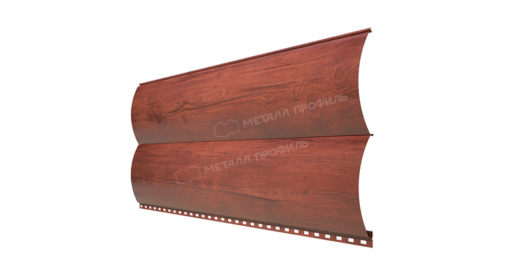Сайдинг Металл Профиль Woodstock-28х330 (ECOSTEEL_MA-12-Античный Дуб-0.45)