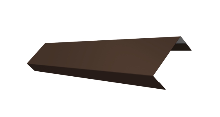 Ламель лицевая 50 забора жалюзи Texas 0.5 Rooftop Бархат с пленкой RAL 8017 шоколад