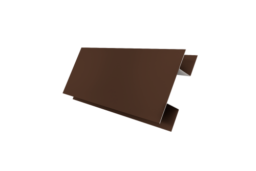Планка H-образная Экобрус 0,5 Satin с пленкой RAL 8017 шоколад (2м)