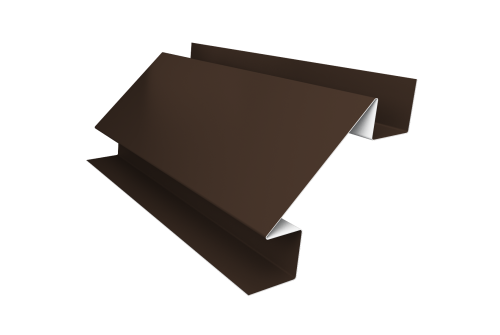 Планка угла внутреннего сложного Экобрус Grand Line 0,5 Satin Matt RAL 8017 шоколад (3м)