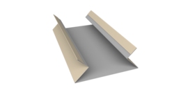 Планка угла внутреннего составная верхняя 0,45 Drap TX RAL 1015 светлая слоновая кость (3м)