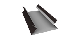 Планка угла внутреннего составная верхняя 0,5 Satin Matt RAL 9005 черный (2м)