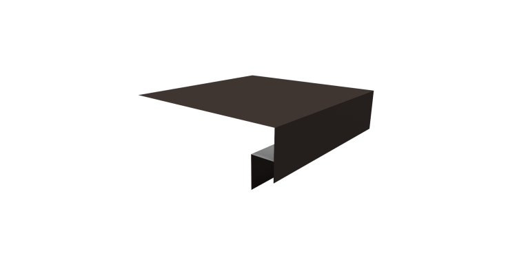 Планка околооконная сложная Экобрус Grand Line 200х50х25 0,5 Satin Matt RR 32 темно-коричневый (3м)