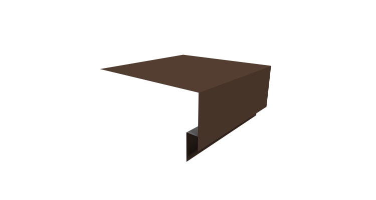 Планка околооконная сложная Экобрус Grand Line 200х75х25 0,45 Drap TR RAL 8017 шоколад (2м)