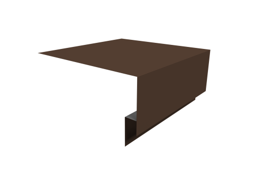 Планка околооконная сложная Экобрус Grand Line 200х75х25 0,5 Drap TX RAL 8017 шоколад (3м)