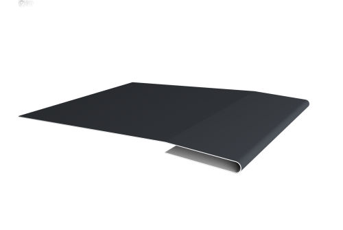 Планка начальная 0,5 Satin с пленкой RAL 7024 мокрый асфальт (3м)