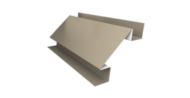 Угол внутренний сложный 75мм 0,45 Drap TX RAL 1015 светлая слоновая кость (2м)