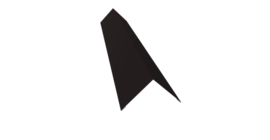 Угол внешний 110х110 0,45 PE с пленкой RAL 9005 черный (3м)