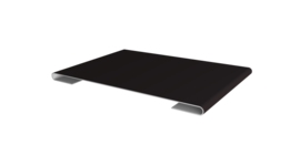 Планка стыковочная 0,5 Satin с пленкой RAL 9005 черный (3м)