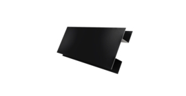 Планка H-образная стыковочная сложная 0,5 Drap TX RAL 9005 черный (3м)