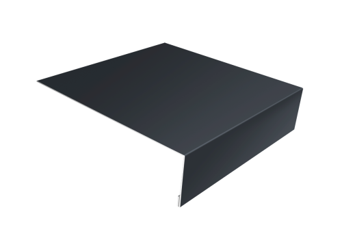 Планка лобовая/околооконная простая 190х50 0,45 Drap TX RAL 7024 мокрый асфальт (3м)