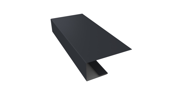 J-Профиль 18мм 0,5 Satin с пленкой RAL 7024 мокрый асфальт (3м)