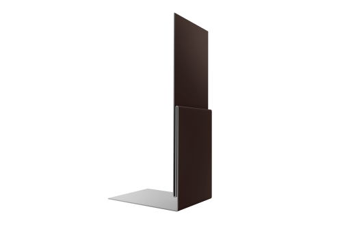 Планка приемная оконная 0,5 Satin Matt RAL 8017 шоколад (2м)