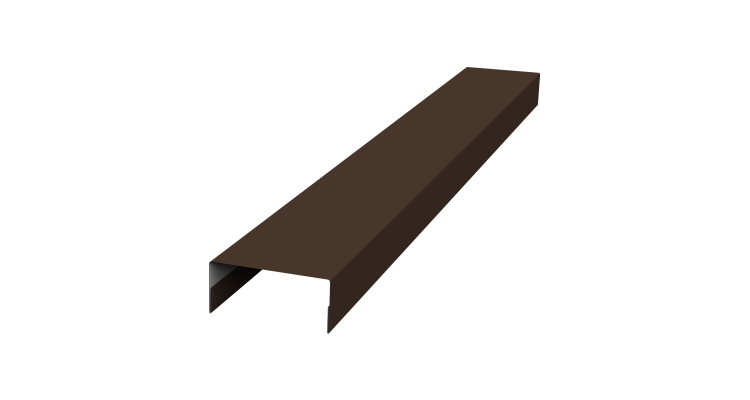 Крышка 30х15 жалюзи Texas 0,5 PurPro Matt 275 RAL 8017 шоколад (3м)