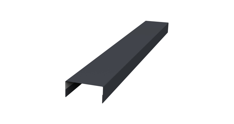 Крышка 30х20 жалюзи Texas 0,45 Drap TX RAL 7024 мокрый асфальт (2,5м)