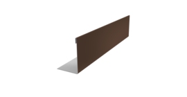 Нащельник 125 Texas 25х35 0,45 Drap TX RAL 8017 шоколад (L1,5)