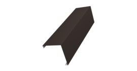 Декоративная накладка на столб универсальная угловая 80х80 для забора жалюзи 0,5 PurPro Matt 275 RR 32 темно-коричневый (1,8м)