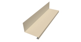 Планка примыкание нижнее к трубе для Кликфальц Pro 0,45 PE с пленкой RAL 1015 светлая слоновая кость (2м)