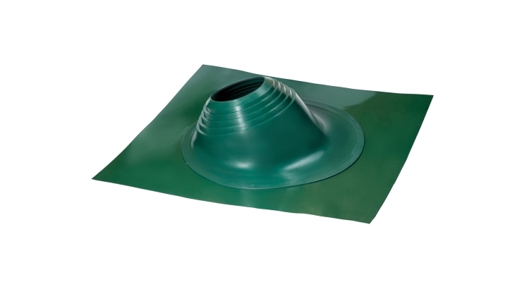 Проходной элемент MF угловой №3.1 (280-460мм) +185 EPDM (металлический окрашенный фланец) зеленый