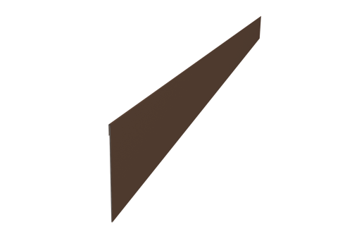 Ламель забора жалюзи Palermo стартовая/финишная для калиток и ворот 0,5 Velur X RAL 8017 шоколад